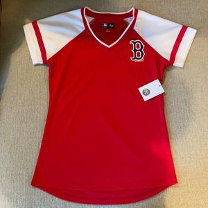 Women’s Red Sox V-Neck Jersey Tee